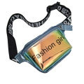 Eco Reflective Glow Cool Hologram Waterproof See Through Laser PVC Material Crystal Fanny Pack Fashion Girls Women Crossbody Belt Bumbags Travel Waist Bag